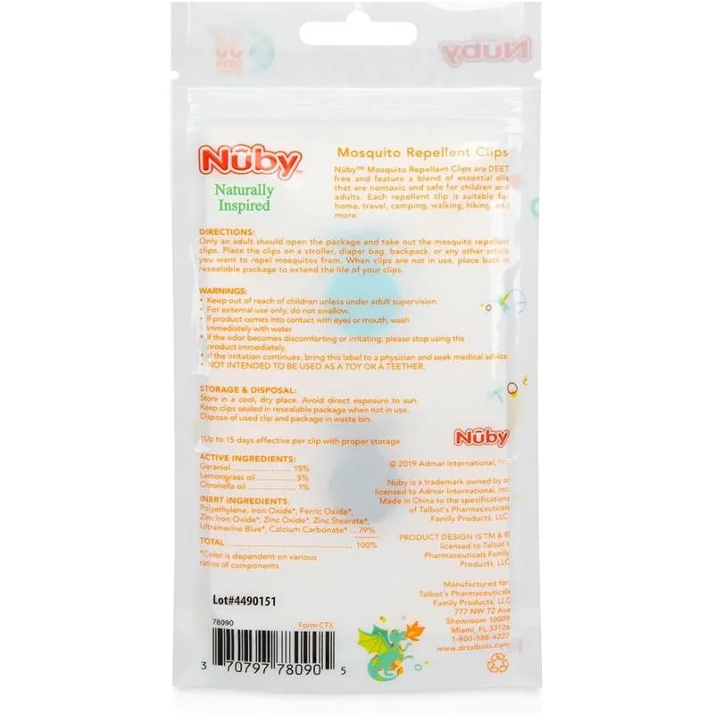 Nuby - Mosquito Clips For Baby & Toddler  Image 4