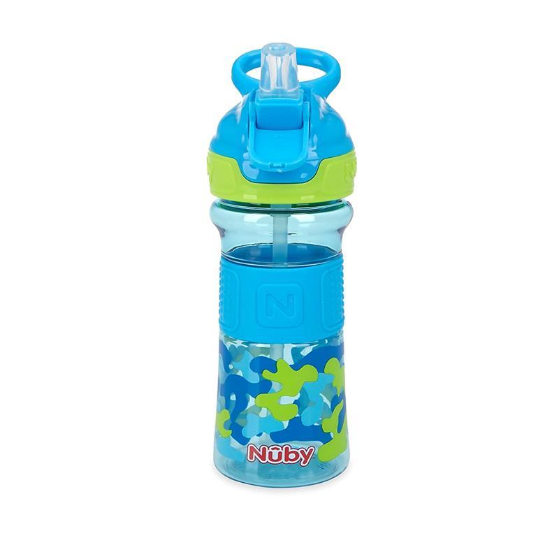 Nuby Thirsty Kids Flip-it Boost Cup, 12oz, Sharks