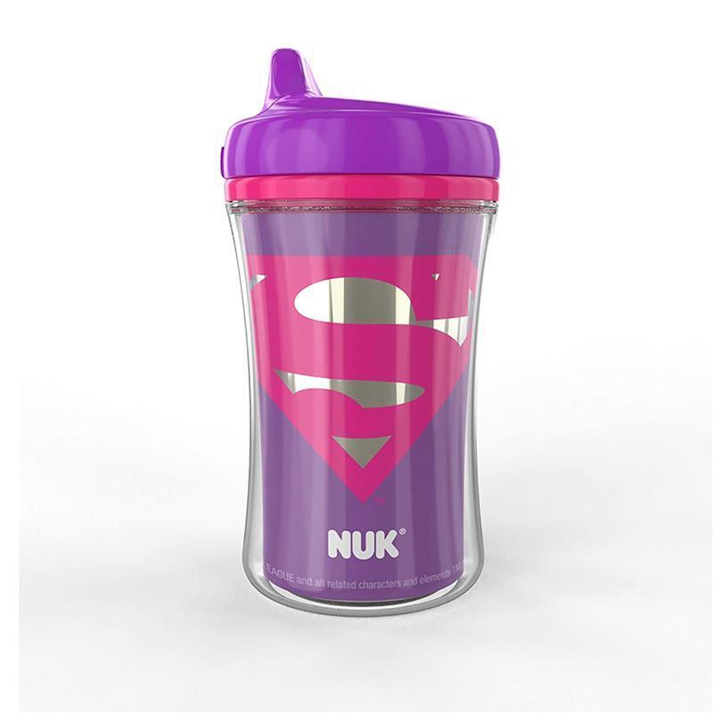 NUK First Choice Flexi Cup PP Soft Heart Breaker Bottle With Straw Blue &  Pink 300ml (12m+)