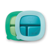 Nuk - Suction Plates and Lid, Assorted Colors, 2 Pack, 6+ Months, Blue and Green  Image 2