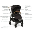 Nuna - Swiv Stroller, Caviar Image 2