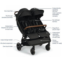 Nuna - Trvl Double Stroller With Travel Bag, Granite Image 2