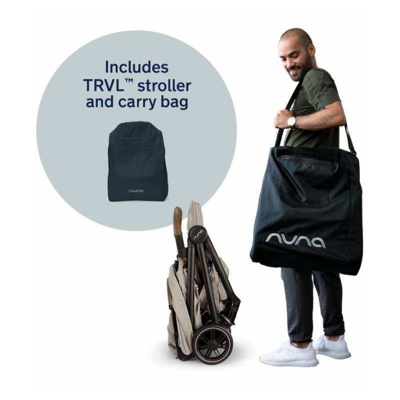 Nuna - Trvl Stroller With Travel Bag, Camel