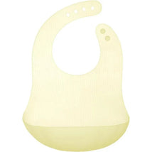 Ola Baby - Fold N Go Silicone Baby Waterproof Bib with Travel Case, Lemon Image 1