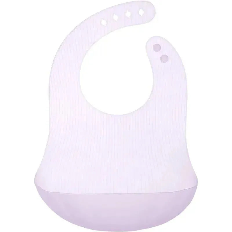 Ola Baby - Fold N Go Silicone Baby Waterproof Bib with Travel Case, Lilac Image 1