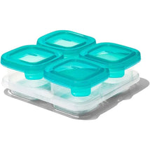 OXO - 4Oz Silicone Baby Blocks, Teal Image 1