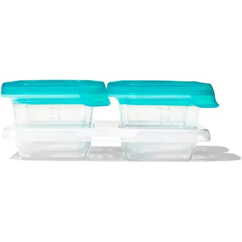 OXO - 4Oz Silicone Baby Blocks, Teal Image 5