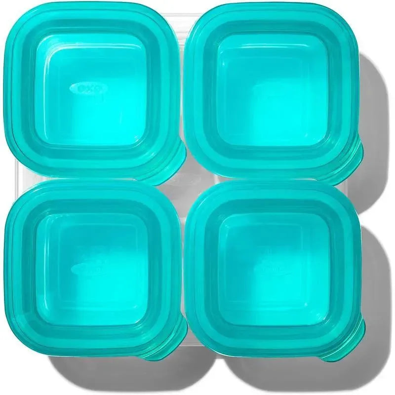 OXO - 4Oz Silicone Baby Blocks, Teal Image 6