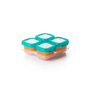 OXO Tot Baby Blocks Freezer Storage Containers 4 oz - Teal Image 1