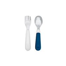  OXO Tot Feeding Spoon Set with Soft Silicone, Navy , 2 Count  (Pack of 1) : Baby