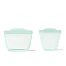 Oxo - Tot Silicone Reusable Bags - 2 Piece Cup And Snack Set, Opal Image 1