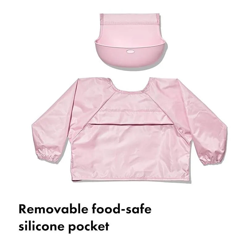 Oxo - Tot Sleeved Roll Up Bib, Blossom Image 4