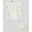 Paz Rodriguez - Baby Girl Dress & Bloomer Set, Cream Image 1