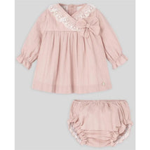 Paz Rodriguez - Baby Girl Dress & Bloomer Set, Powder Pink Image 1