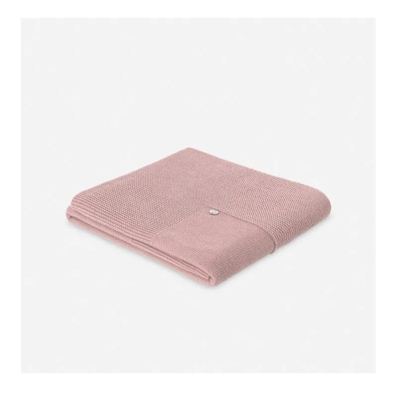 Paz Rodriguez - Baby Knit Newborn Blanket Esencial, Chalk Pink Image 1