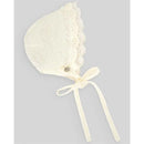 Paz Rodriguez - Baby Knit Newborn Bonnet, Beige Image 1