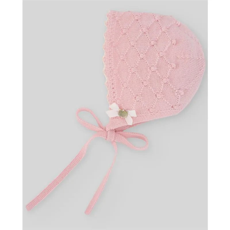 Paz Rodriguez - Baby Knit Newborn Bonnet, Chalk Pink Image 2