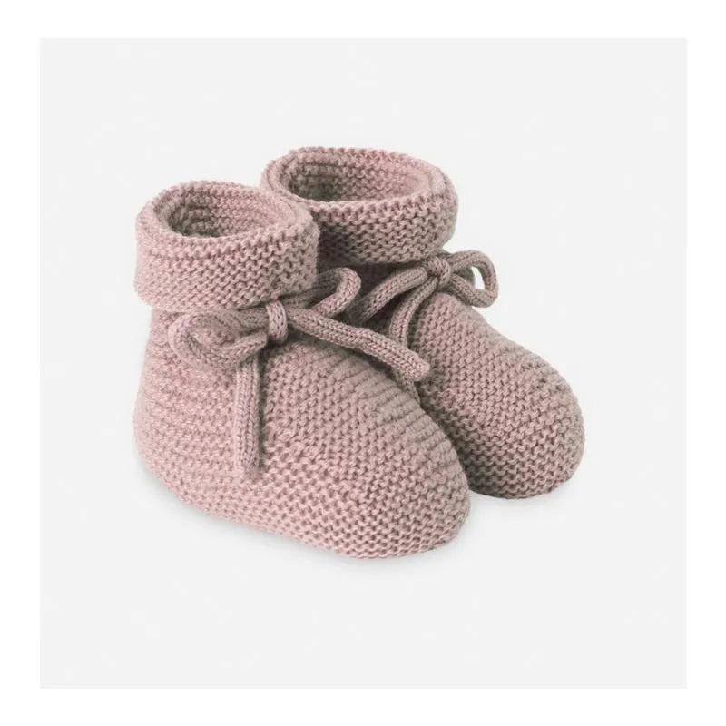 Paz Rodriguez - Baby Knit Newborn Booties Esencial, Chalk Pink Image 1