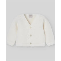 Paz Rodriguez - Baby Knit Newborn Cardigan, Cream Image 1