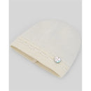 Paz Rodriguez - Baby Knit Newborn Hat, Cream/Beige Image 2