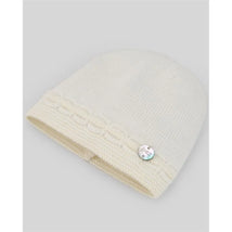 Paz Rodriguez - Baby Knit Newborn Hat, Cream/Beige Image 2