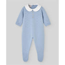 Paz Rodriguez - Baby Knit Newborn Romper Glaciar, Chalk Blue Image 1