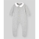 Paz Rodriguez - Baby Knit Newborn Romper Pulgarcito, Grey Pearl Image 1