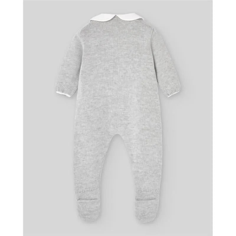 Paz Rodriguez - Baby Knit Newborn Romper Pulgarcito, Grey Pearl Image 2