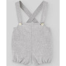 Paz Rodriguez - Woven Newborn Overall Pulgarcito, Grey Pearl Image 1