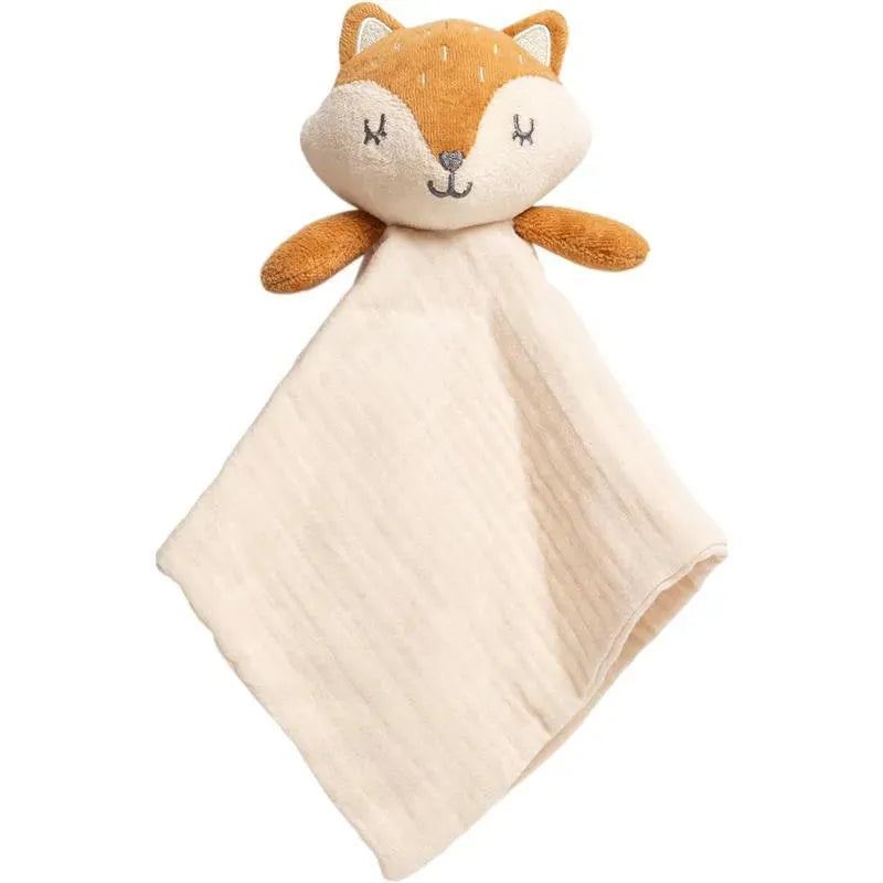 Pearhead Baby - Security Blanket, Snuggle Toy Stuffed Animal, Cotton Muslin Fox Lovey Image 1