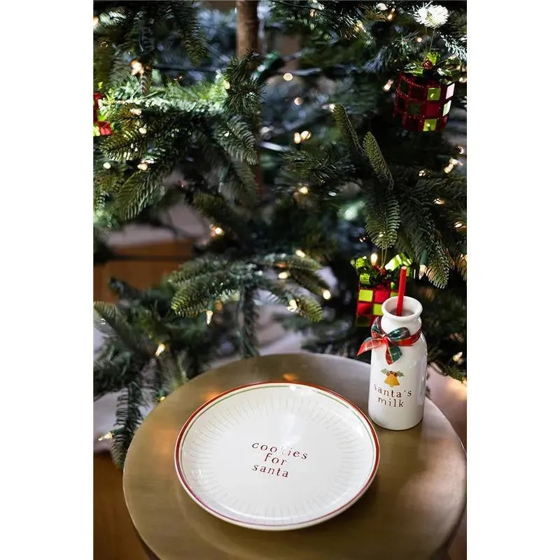 Pearhead - Santa Cookie Set, Cookies and Milk Christmas Décor, Cookie Plate Set for Santa Image 4