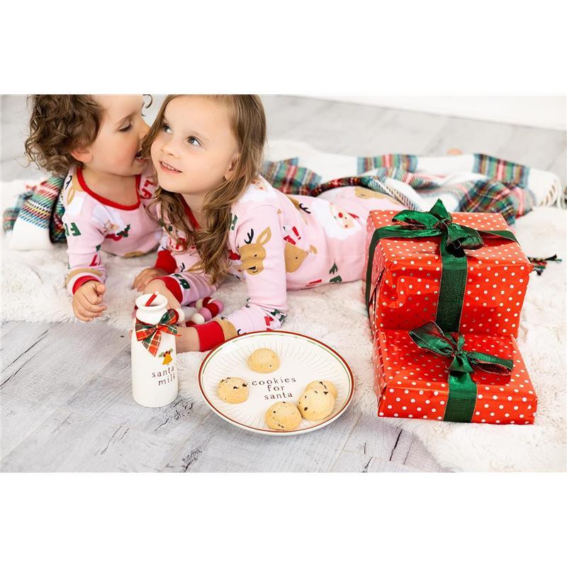 Pearhead - Santa Cookie Set, Cookies and Milk Christmas Décor, Cookie Plate Set for Santa Image 6