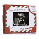 Pearhead - Special Delivery Christmas Sonogram Frame, Holiday Pregnancy Announcement Image 4