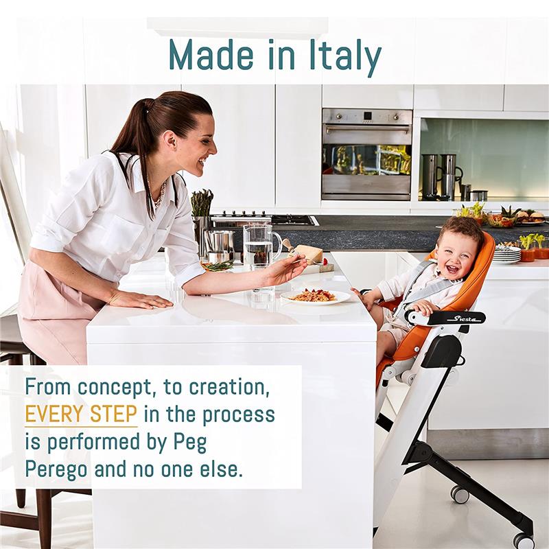 Peg Perego - Siesta High Chair, Ice-Light Grey Image 8