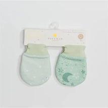 Piccolo Bambino - 2Pk Jersey Scratch Mitts Green Image 1