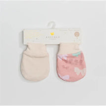 Piccolo Bambino - 2Pk Jersey Scratch Mitts Pink Image 1