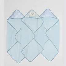 Piccolo Bambino - 3Pk Hooded Towel Blue Image 1