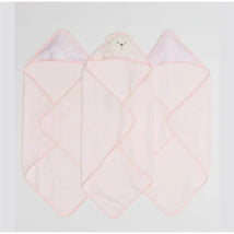 Piccolo Bambino - 3Pk Hooded Towel Pink Image 1