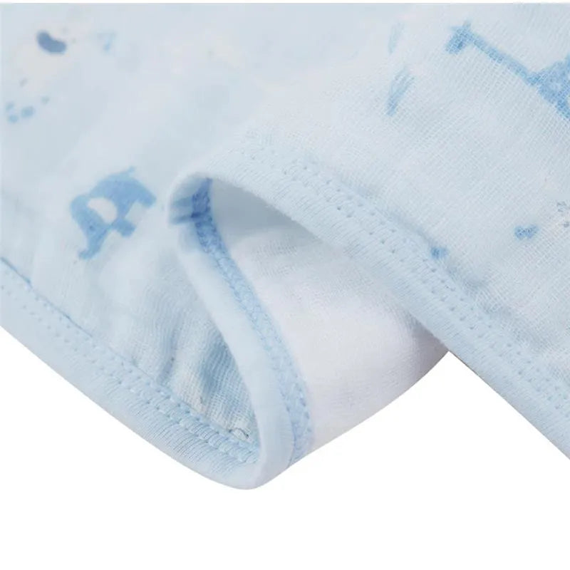 Piccolo Bambino - 3Pk Muslin Burp Cloth In Gift Box Blue Image 3