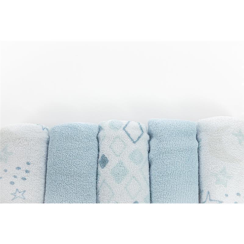 Terry Washcloth 5-Pack in Cloud