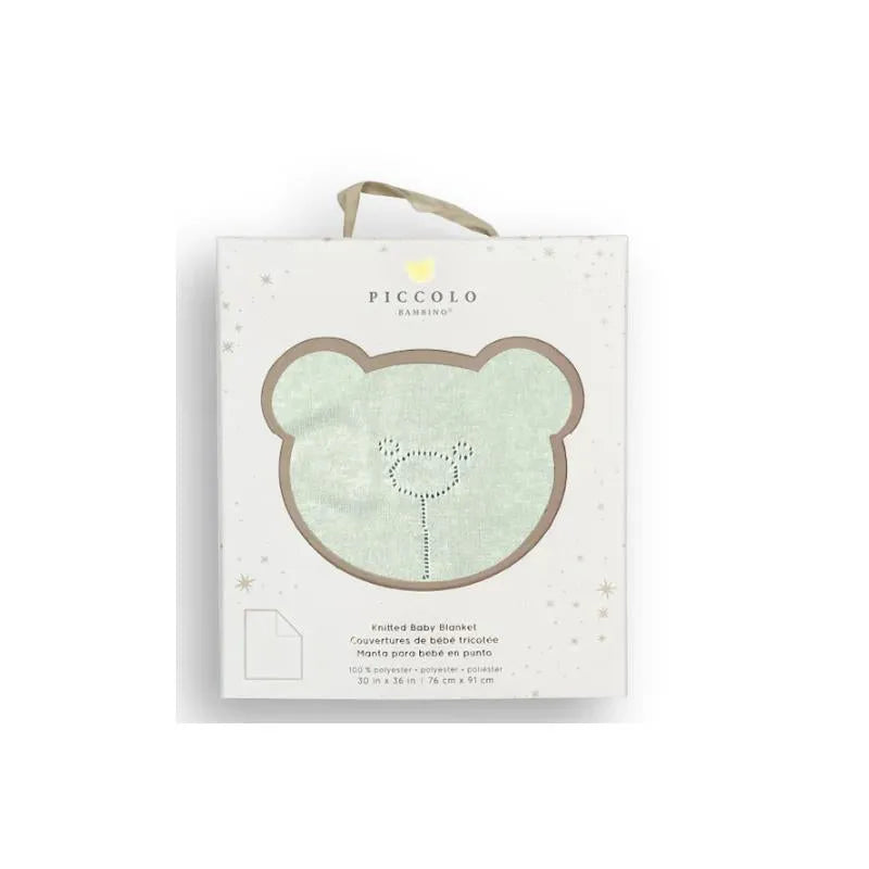 Piccolo Bambino - Pointelle Signature Stroller Blanket With Gift Box Green Image 1