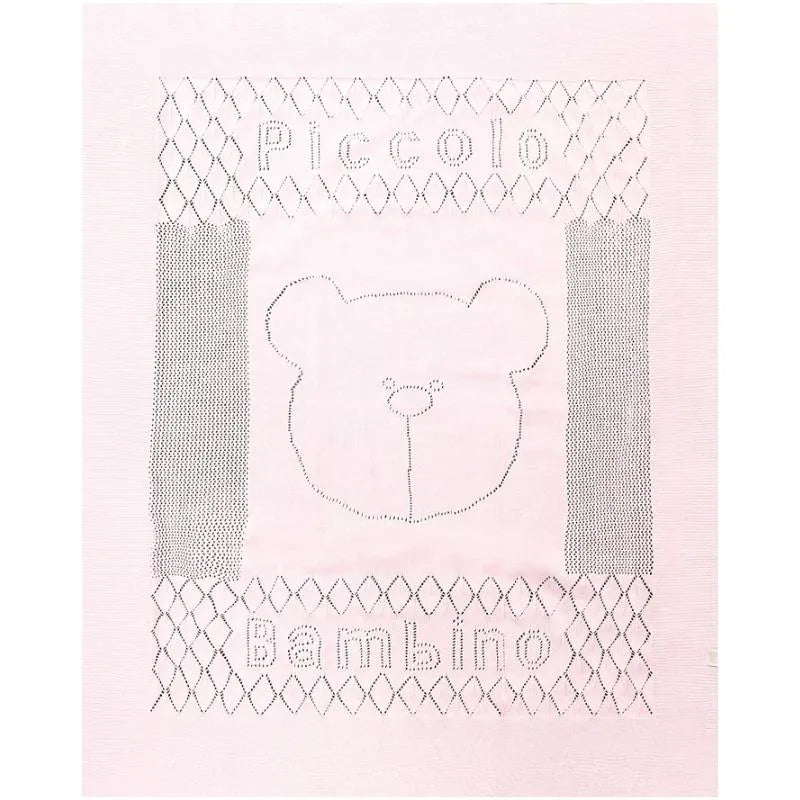 Piccolo Bambino - Pointelle Signature Stroller Blanket With Gift Box Pink Image 2