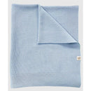 Piccolo Bambino - Sweater Knit Blanket On Wooden Hanger Blue Image 1