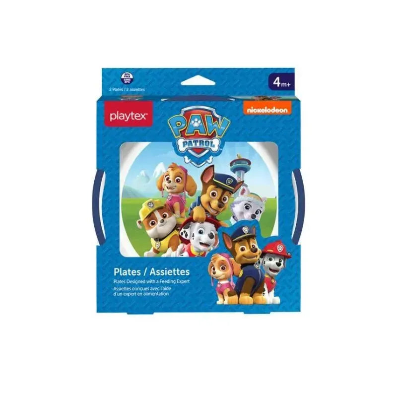 Playtex - Baby Mealtime Paw Patrol Plates for Boys, 2 Pack Image 1