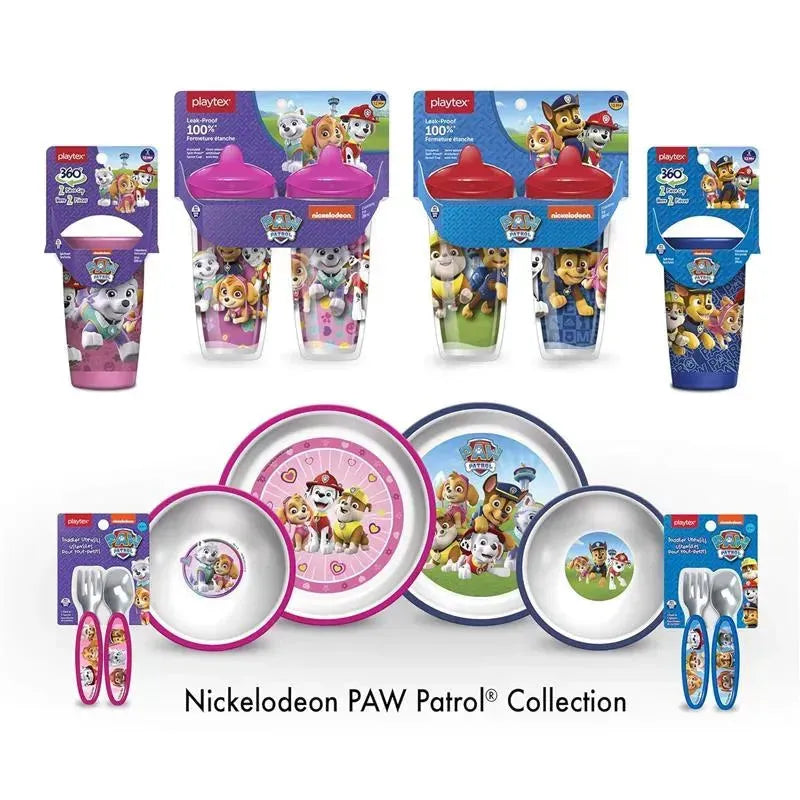 Playtex - Baby Mealtime Paw Patrol Plates for Girls, 2 Pack Image 4