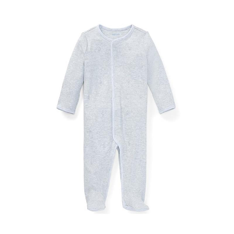 Polo Ralph Lauren Baby - Boy Cotton Interlock Coverall, Quartz Heather Image 1