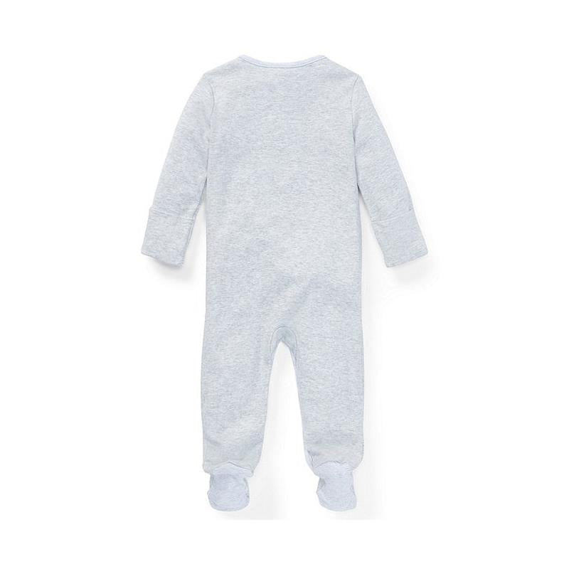 Polo Ralph Lauren Baby - Boy Cotton Interlock Coverall, Quartz Heather Image 2