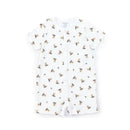 Polo Ralph Lauren Baby - Short-Sleeve Polo Bear Shortall, White/Blue Image 1