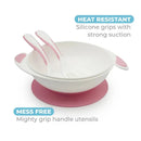 Primo Passi - Baby Suction Bowl Feeding Set, Light Pink Image 4