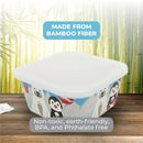 Primo Passi - 3Pk Bamboo Winter Friends Fiber Kids Food Containers, Penguin/Polar Image 2